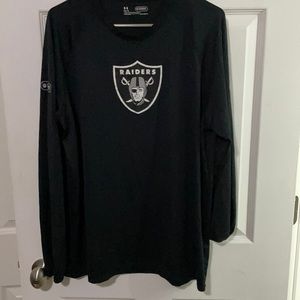 Oakland raiders combine authentic long sleeve under armour tee